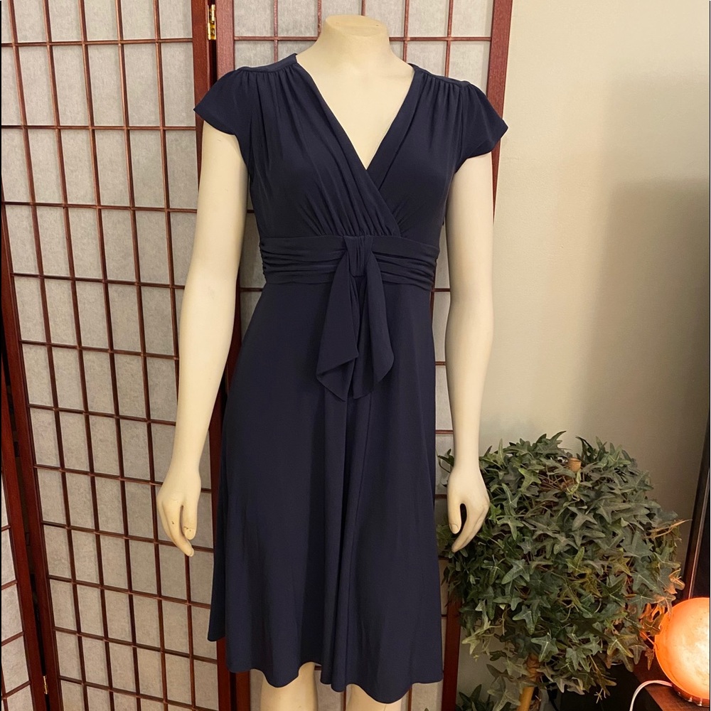 Evan-Picone dress with cap sleeves